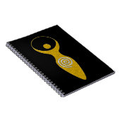 スピリチュアルのシンボル – 地球の女神ガヤ1 Flamele ノートブック (右側)