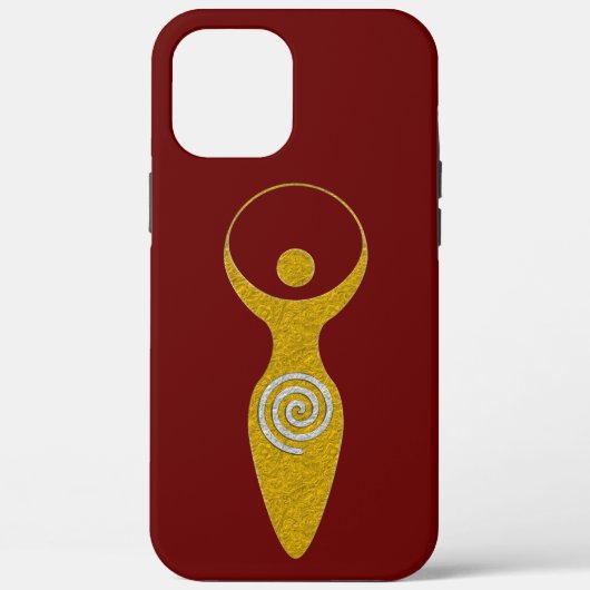 スピリチュアルのシンボル – 地球の女神ガヤ1 Flamele Case-Mate iPhoneケース (裏面)
