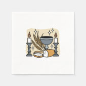 スピリチュアルの信仰と恵み – クリスチャンを元気にする スタンダードカクテルナプキン (正面)