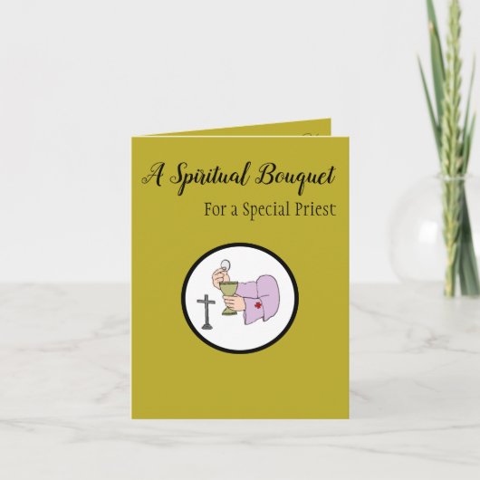 スピリチュアルの坊主用ブーケ カード (正面)