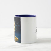 スピリチュアルの女性が星の下の水に マグカップ (中央)
