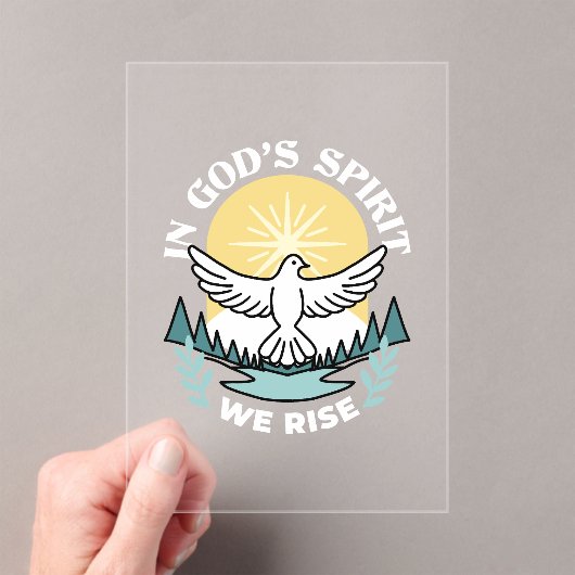 スピリチュアルの強さ – クリスチャンを元気にする アクリル招待状 (インサイチュ (ポータブル))