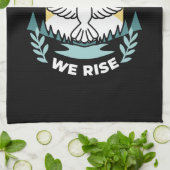 スピリチュアルの強さ – クリスチャンを元気にする キッチンタオル (折り畳み)