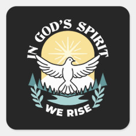 スピリチュアルの強さ – クリスチャンを元気にする スクエアシール