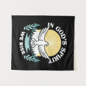 スピリチュアルの強さ – クリスチャンを元気にする タペストリー (正面(横))