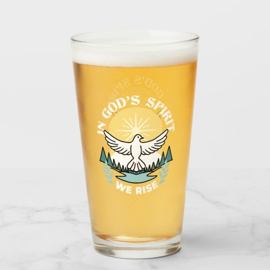 スピリチュアルの強さ – クリスチャンを元気にする タンブラーグラス (ドリンク正面)