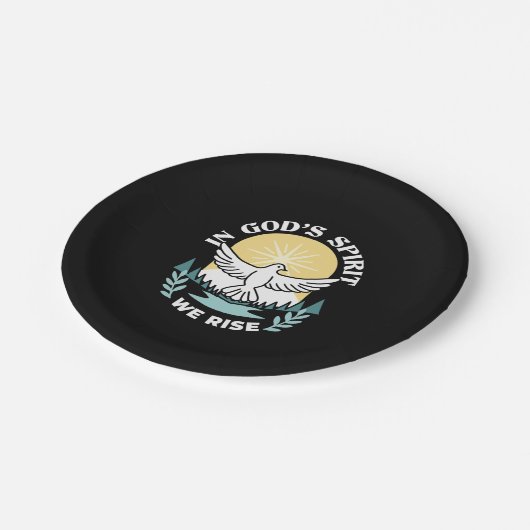 スピリチュアルの強さ – クリスチャンを元気にする ペーパープレート (アングル)