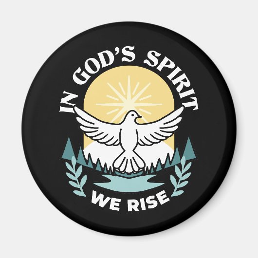 スピリチュアルの強さ – クリスチャンを元気にする マグネット (正面)