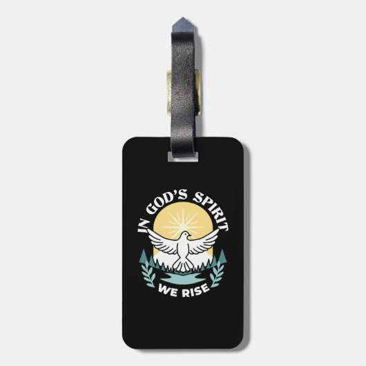 スピリチュアルの強さ – クリスチャンを元気にする ラゲッジタグ (裏面縦)