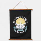 スピリチュアルの強さ – クリスチャンを元気にする 吊り下げ型タペストリー (正面)