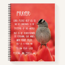 スピリチュアルの旅のノート：ローマ人12:2祈りの言葉 ノートブック