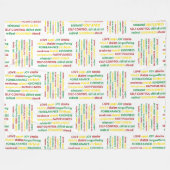 スピリチュアルの聖書聖書の贈り物 フリースブランケット (正面(横))