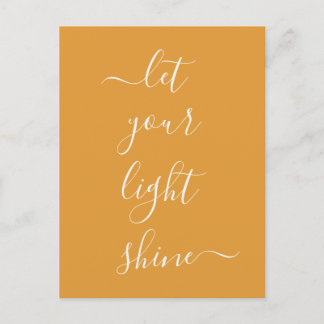 スピリチュアルの言葉あなたの光を輝かせる ポストカード