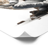 スピリチュアルの静めい想かさ:宇宙飛行士のWhit ポスター (角)