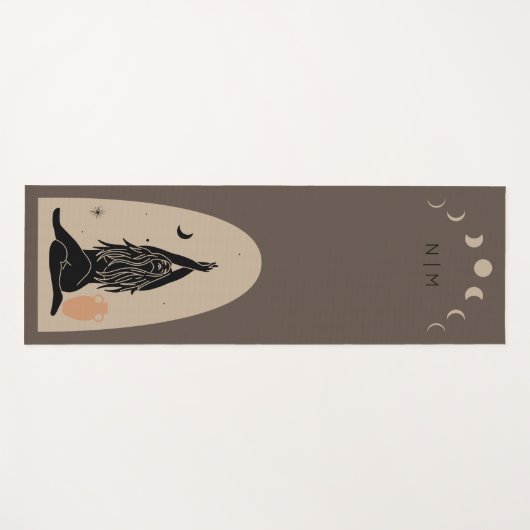 スピリチュアルは女性の魔法の体密教的なヨガ ヨガマット (正面(横))