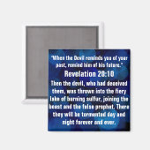 スピリチュアルは聖書の黙示録20:10 マグネット (正面/裏面)