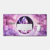 スピリチュアルアメジスト水晶体写真 デスクマット (キーボード&マウス)