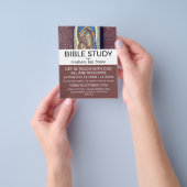 スピリチュアルアートデコール、キリスト教聖書クラス広告 チラシ (手)