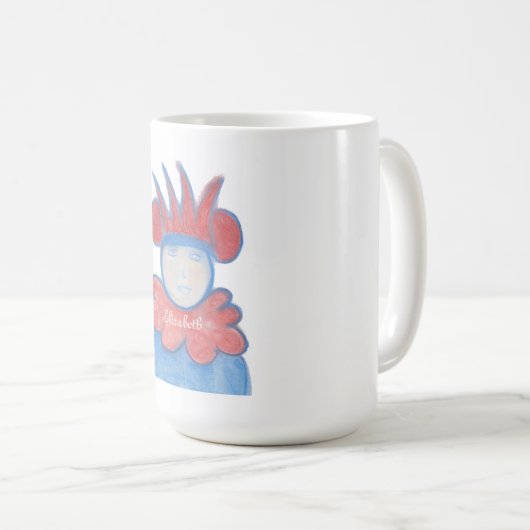 スピリチュアルアートポートレート王室のファミリーメンバークイーン コーヒーマグカップ (正面右)