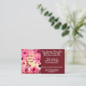 スピリチュアルアート&ギフト販売ショップ販売Etsyフローラ 名刺 (スタンド正面)