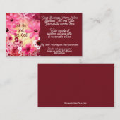 スピリチュアルアート&ギフト販売ショップ販売Etsyフローラ 名刺 (正面/裏面)