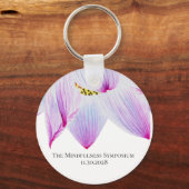 *~*スピリチュアルイベントマゼンタピンク&ブルーロータス キーホルダー (正面)