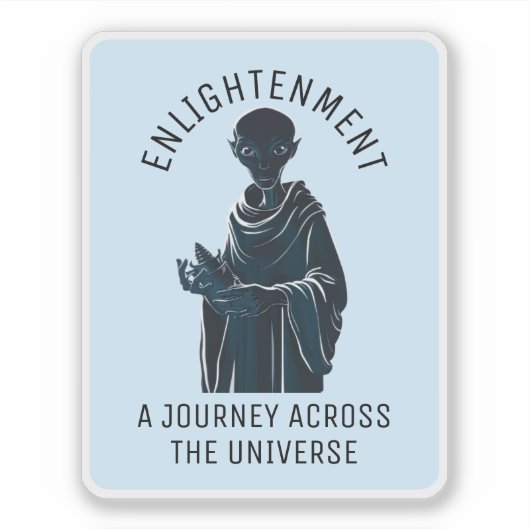 スピリチュアルエイリアン僧 シール (正面)