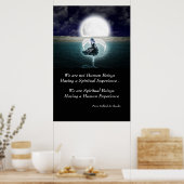 スピリチュアルエクスペリエンス感動的引用文ウォールアート ポスター (キッチン)