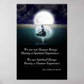 スピリチュアルエクスペリエンス感動的引用文ウォールアート ポスター (正面)