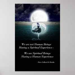 スピリチュアルエクスペリエンス感動的引用文ウォールアート ポスター