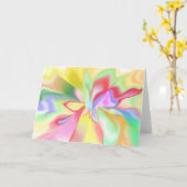 スピリチュアルエナジーカラー形而上学的グリーティングカード カード (黄色い花)