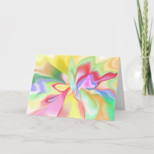 スピリチュアルエナジーカラー形而上学的グリーティングカード カード (正面)