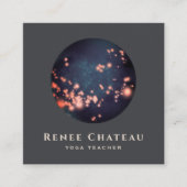 スピリチュアルエナジーヒーラームーンスターズヨガ スクエア名刺 (正面)