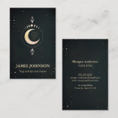 スピリチュアルエネルギヘイラー霊気ムーンフェイズヨガ 名刺 (正面/裏面)