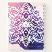スピリチュアルオーガニック&幾何曼荼羅水彩 ノートブック (裏面)