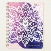 スピリチュアルオーガニック&幾何曼荼羅水彩 プランナー手帳 (正面)