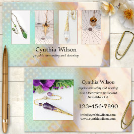 スピリチュアルカウンセラーの振り子写真をダウンロード 名刺