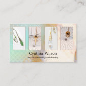 スピリチュアルカウンセラーの振り子写真をダウンロード 名刺 (正面)