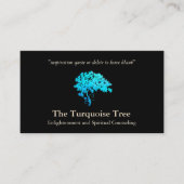 スピリチュアルカウンセラー生活コーチターコイズツリー 名刺 (正面)