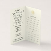 スピリチュアルカウンセリング、サイキック – 名刺 (内部)