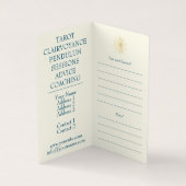 スピリチュアルカウンセリング、サイキック – 名刺 (内部)