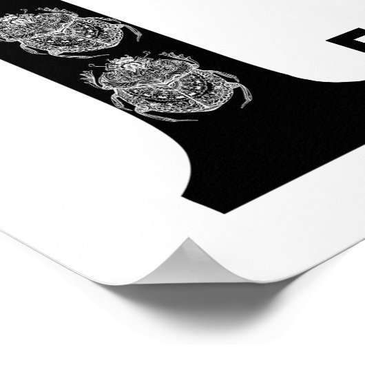 スピリチュアルカスタムの子F名Furgus Beatlesバグ ポスター (角)