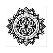 スピリチュアルカスタムホリスティックマンダラロータスアドレス ラバースタンプ (インプリント)