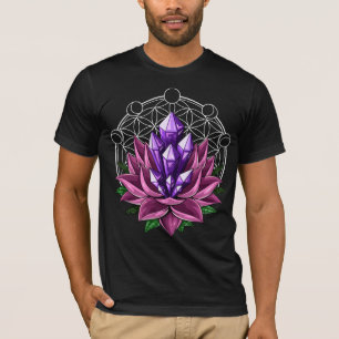 スピリチュアルクリスタルロータス Tシャツ