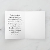 スピリチュアルグリーティングカードデザイン、エンジェルウォーター色 カード (内部)