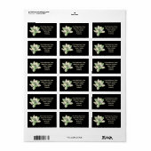 スピリチュアルグリーンロータスフラワーアドレス ラベル (フルシート)