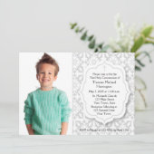 スピリチュアルグレイ・ダマスク、写真 招待状 (スタンド正面)