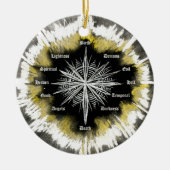 スピリチュアルコンパス セラミックオーナメント (正面)