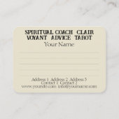 スピリチュアルコーチ – 名刺 (裏面)