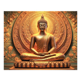 スピリチュアルゴータムブッダのアートワーク フォトプリント           